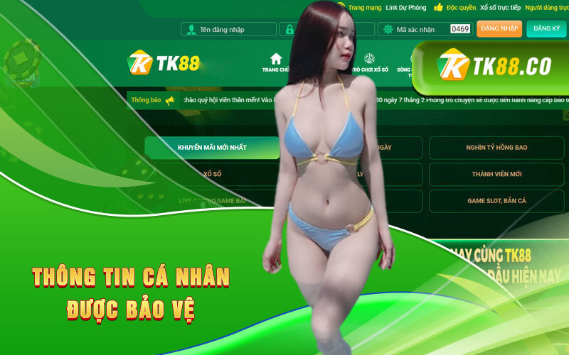 Thông tin cá nhân được bảo vệ theo chính sách bảo mật TK88